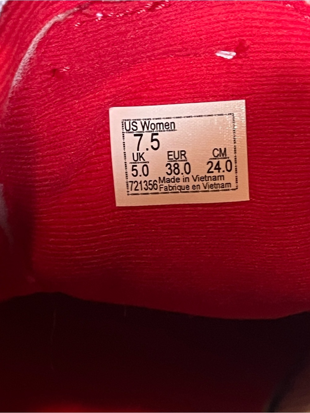 Vans Checkerboard Sk8-Hi High Top Sneakers - Red & White - Picture 6 of 7